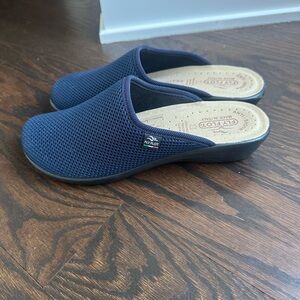 Fly Flot Navy Slip-On Clogs